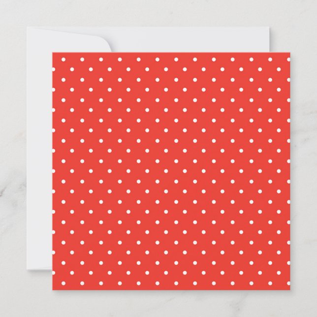 Seamless red background polka dot pattern tack kort (Framsida)