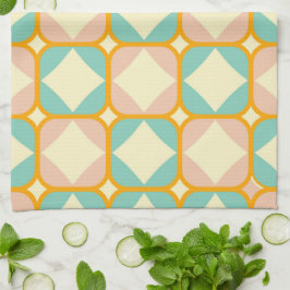 Seamless retro pattern with rounded squares kökshandduk