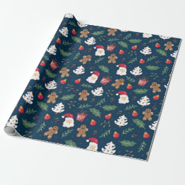 Seamless Santa Claus And Ornaments Presentpapper