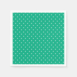 Seamless solid teal polka dot pattern pappersservett