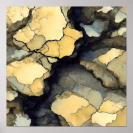 Seamless Speckled Crystalline Fabric Pattern Poster