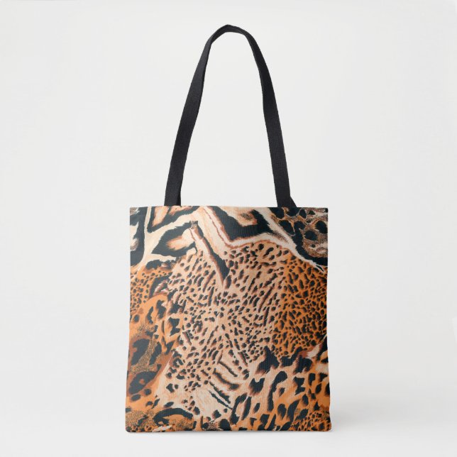Seamless tiger, leopard and jaguar. Seamless textu Tygkasse (Framsida)