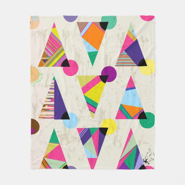 seamless triangle pattern background, hipster retr fleecefilt (Framsidan)