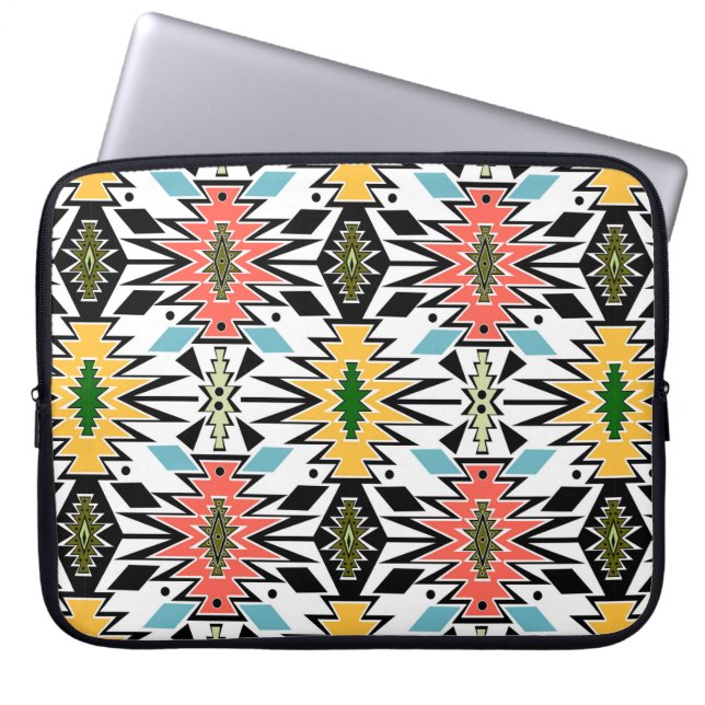 Seamless Tribal african ornamental mönster backgro Laptop Fodral (Framsidan)