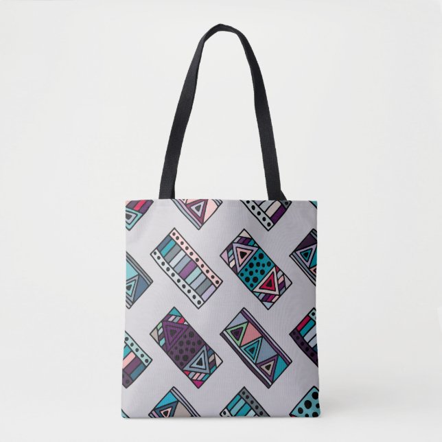 Seamless vintage pattern. geometrical background w tygkasse (Framsida)