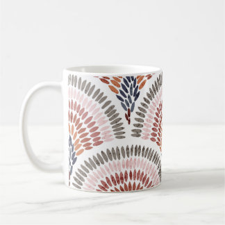 Seamless wavy pattern. Seigaiha design in polka do Kaffemugg
