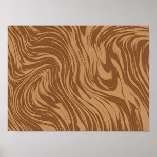 Seamless Wood Grain Vector Mönster Poster