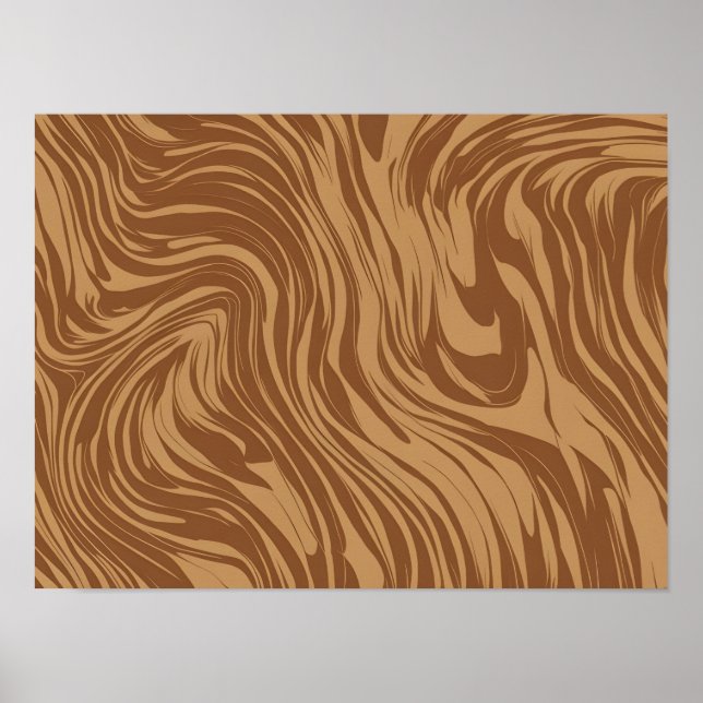 Seamless Wood Grain Vector Mönster Poster (Framsidan)