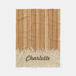 Seamless Wood mönster- & Fleecefilt