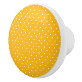 Seamless yellow-orange  polka dot  pattern  knopp
