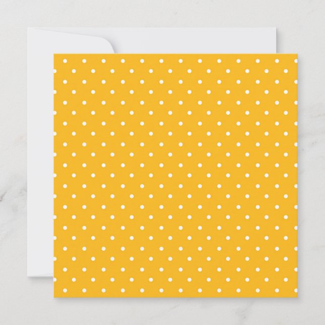 Seamless yellow-orange  polka dot  pattern  tack kort (Framsida)