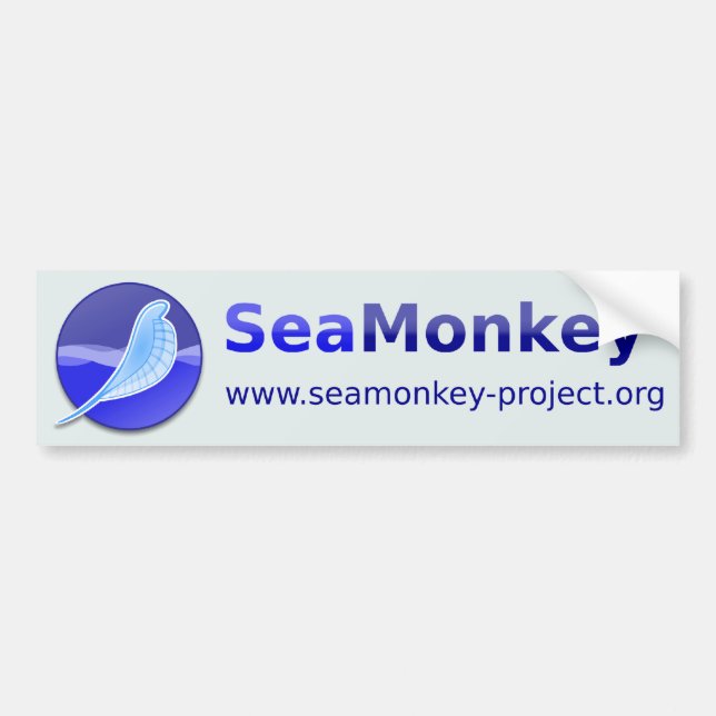 SeaMonkey projekterar - horisontallogotypen Bildekal (Framsidan)