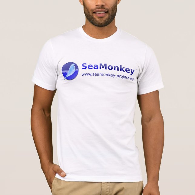 SeaMonkey projekterar - horisontallogotypen Tee (Framsida)