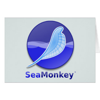 SeaMonkey textlogotyp Hälsningskort