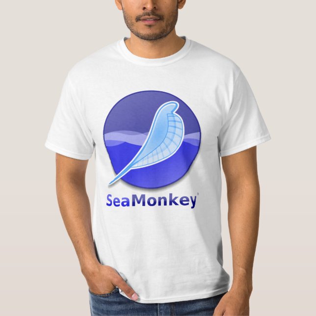 SeaMonkey textlogotyp Tee Shirt (Framsida)