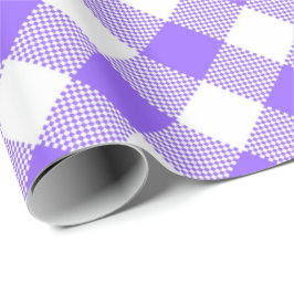 Seams Match: Lila n White Gingham Wrapping Papper Presentpapper