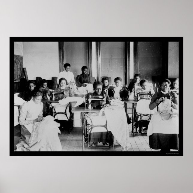 Seamstress African American 1900 Poster (Framsidan)