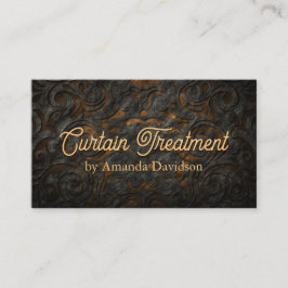 Seamstress Classy Fabric Textile Visitkort