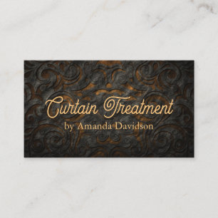 Seamstress Classy Fabric Textile Visitkort
