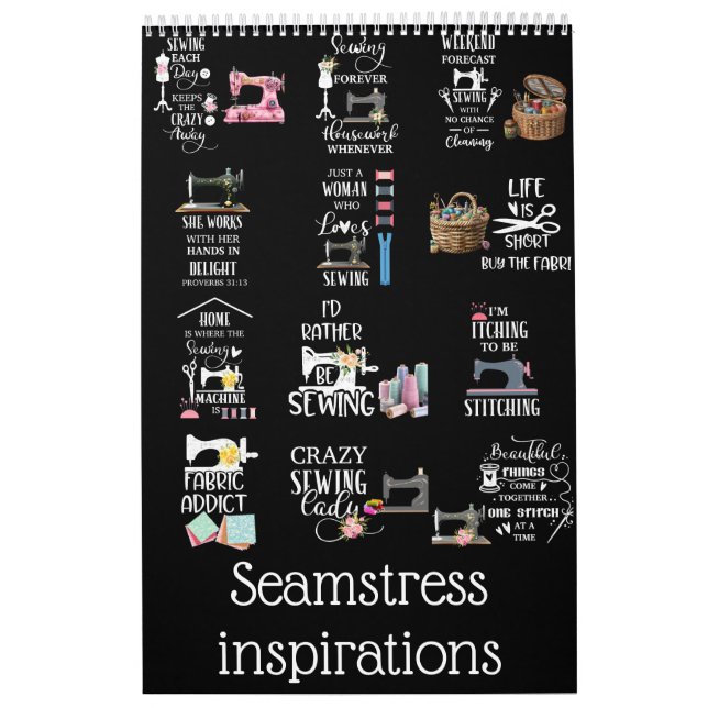 Seamstress-inspirationer Kalender (Omslag)