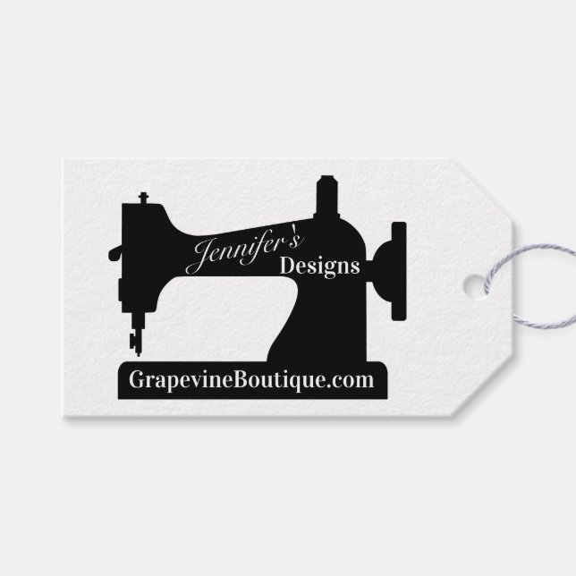 Seamstress Quilter Sewing Gift Sewing Maskin Presentetikett (Framsidan (Horisontell))