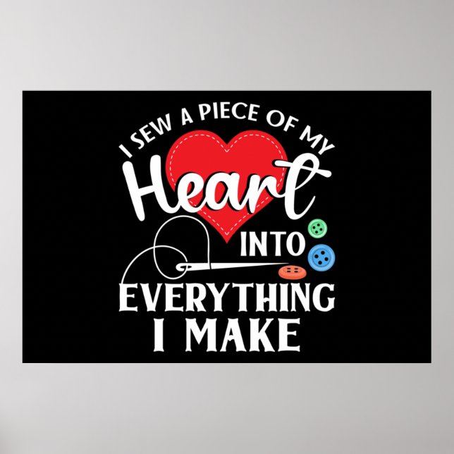 Seamstress Quilting Knitting Poster (Framsidan)