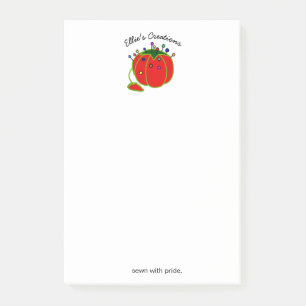 Seamstress Red Pin Cushion Seamstress Post-it Block