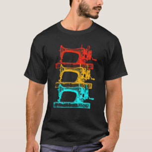 Seamstress Sewing Colorful Sewing Maskin T Shirt