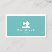 Seamstress Sewing Maskin Affärskort