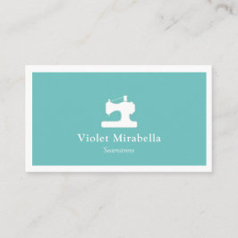 Seamstress Sewing Maskin Affärskort Visitkort