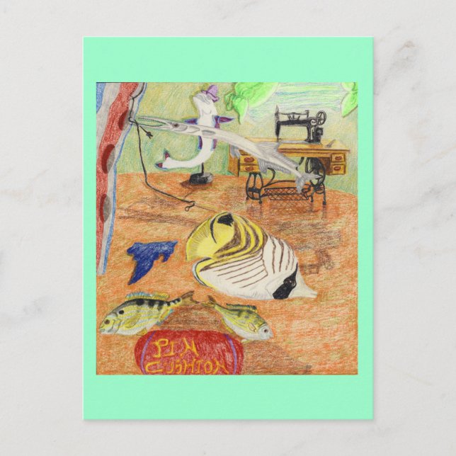 Seamstress Shop Vykort (Framsida)