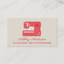 Seamstress Tailor-Affärskortet Maskin Visitkort