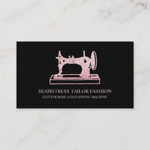 Seamstress Tailor Antique Sewing Maskin Visitkort