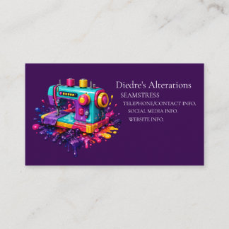 Seamstress Tailor Dressmaker Business Card Visitkort