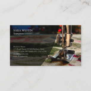 Seamstress Tailor Sewing Visitkort