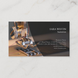 Seamstress Tailor Sewing Visitkort