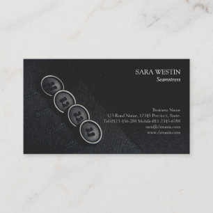 Seamstress Tailor Sewing Visitkort