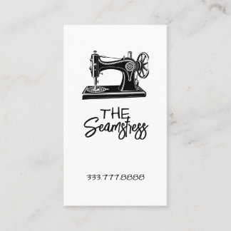 Seamstress Tailoring business card Visitkort