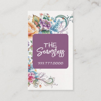 Seamstress Tailoring business card Visitkort