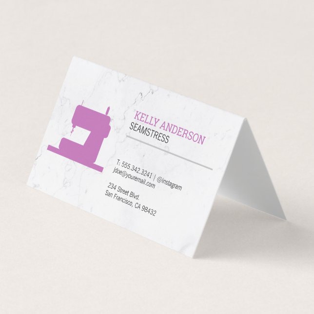 Seamstress | Wardrobe Designer Visitkort (Framsida)