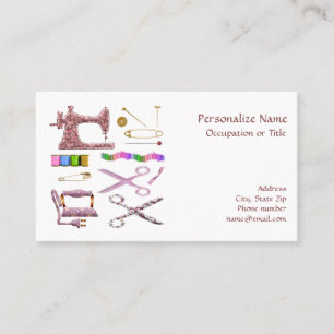 Seamstress Wardrobe Tailor Visitkort