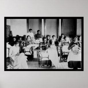 Seamstressafrikansk amerikan 1900 poster