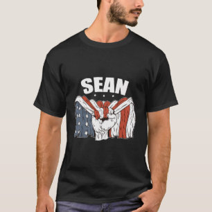 Sean Birthday Patriotic First Namn Personlig Us T Shirt