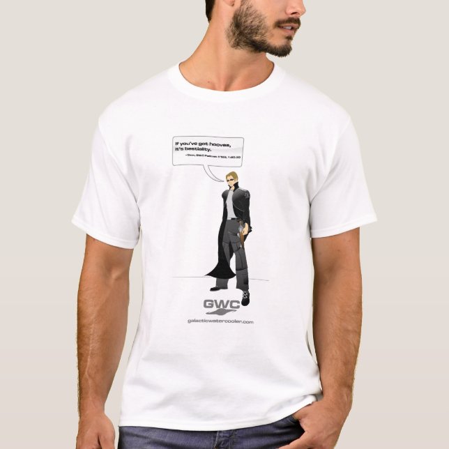 Sean citationsteckenskjorta: Djuriskhet Tee Shirt (Framsida)