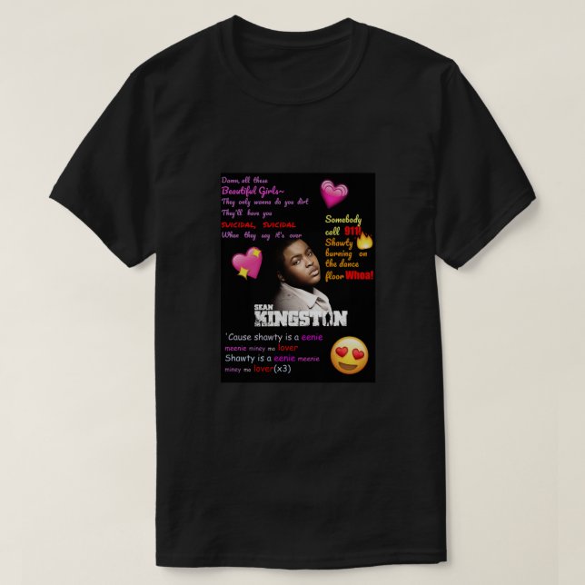 Sean Kingston Gift Halloween Day, Thanksgiving, h T Shirt (Design framsida)