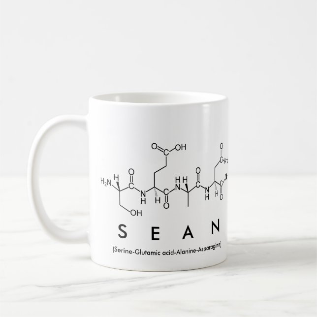 Sean peptide namn mugg (Vänster)