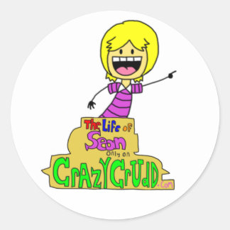 Sean Stickers liv Runt Klistermärke