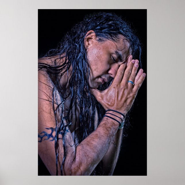 Sean Vasquez Native American Flute Player Poster (Framsidan)