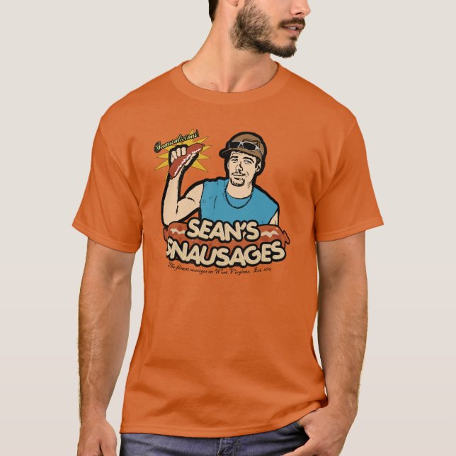 Seans Snausages Tee Shirt (Framsida)