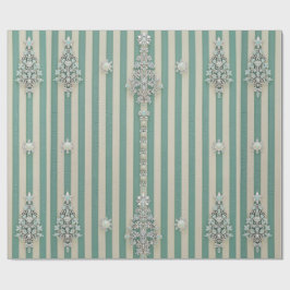 Seaoam Striped Crystal Trees Presentpapper